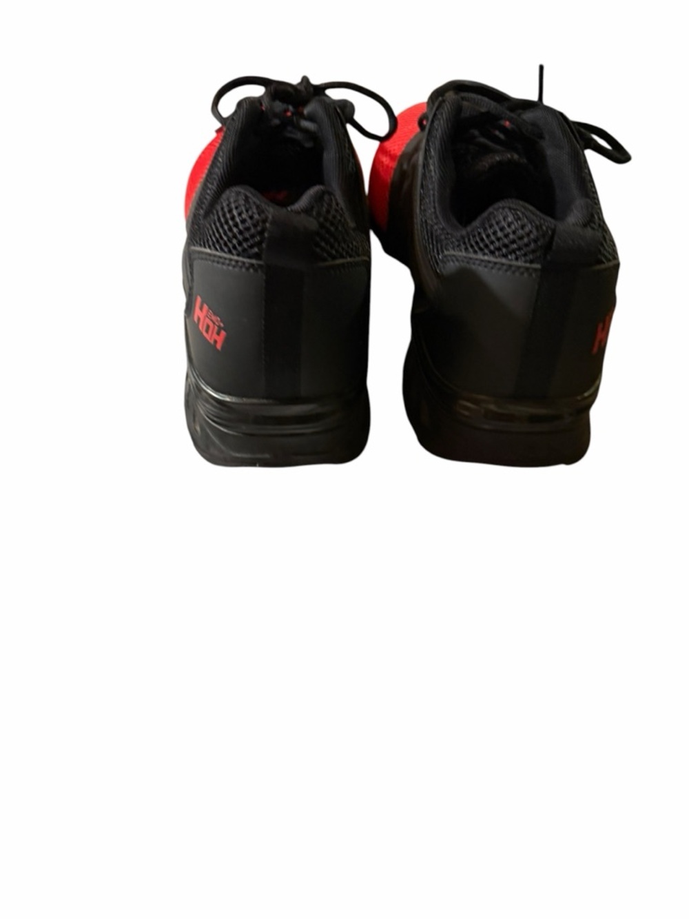 Men's Red and Black Athletic Sneakers - Lightweight Performance - Picture 2 of 12